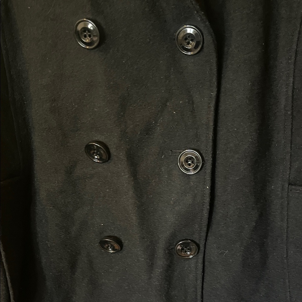 Jones New York Classic Black Pea Coat - Picture 3 of 7